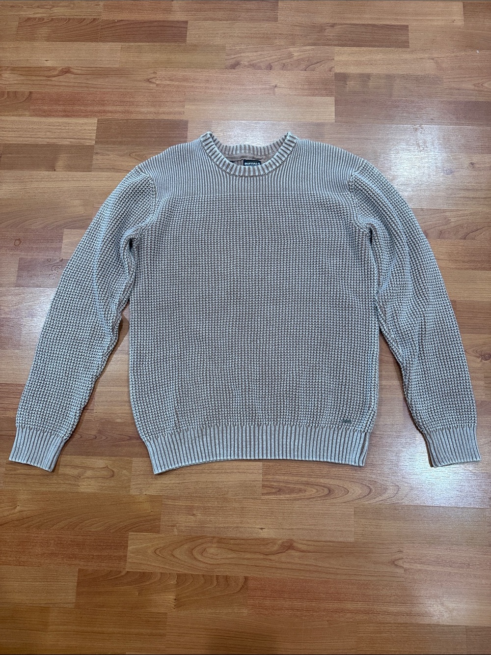 Buffalo David Burton Men's Lightweight Crewneck Sweater - Beige